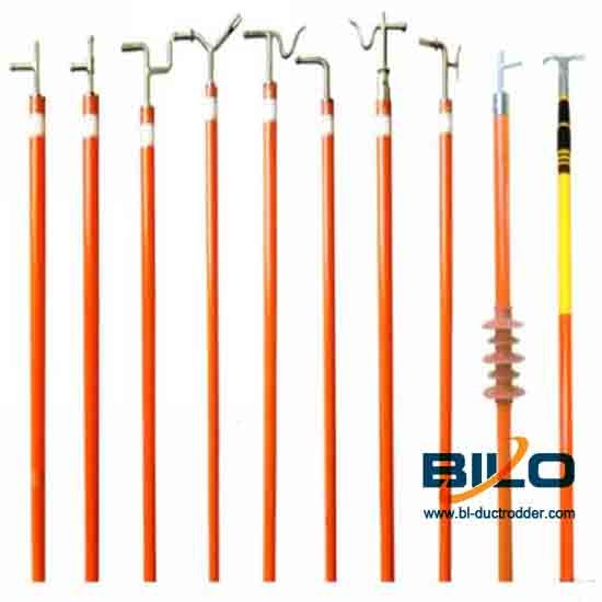 Fiberglass telescopic hot stick